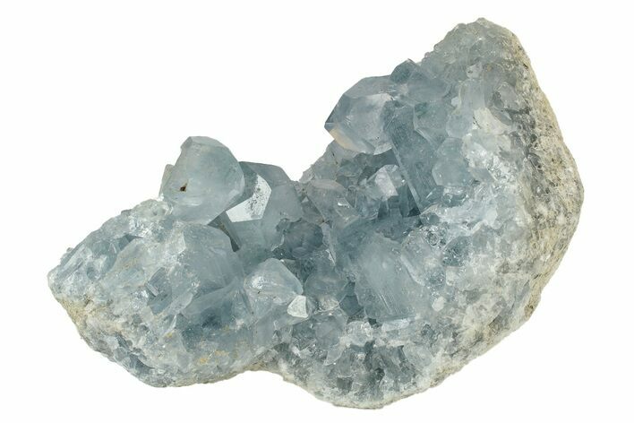 Sparkly Celestine (Celestite) Crystal Cluster - Madagascar #242332